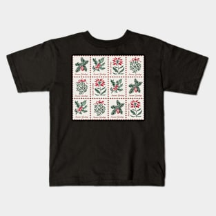 Vintage Christmas Postage Kids T-Shirt